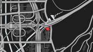The exact coordinates of the Murrieta Heights Weed Stash location in GTA 5 (Image via Rockstar Games)